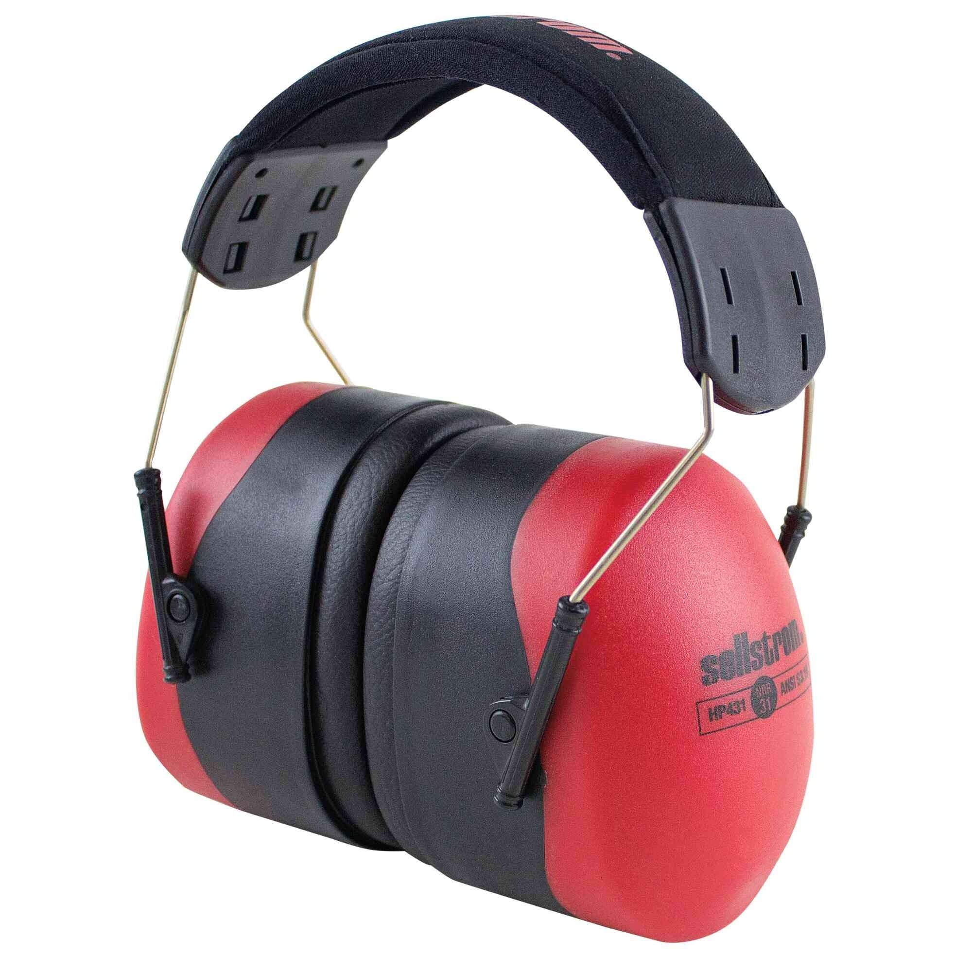 Sellstrom Earmuffs — HP431 Premium Series, NRR 31, Black/Red, Model# S23406